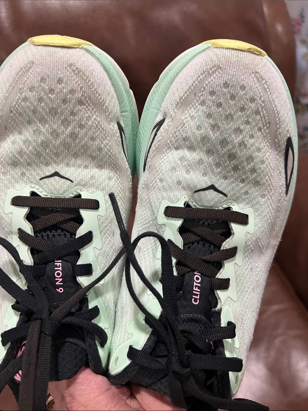 Hoka Mint, Pink & Black Women's Cushioned Running Sneakers - Picture 13 of 15